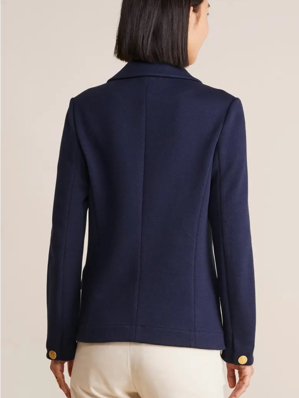 Vineyard Vines Navy Single-Button Gold-Accent Blazer - Picture 2 of 7